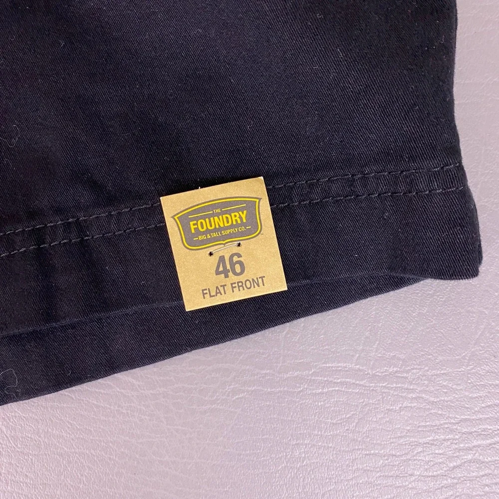 The Foundry Supply Co Shorts Men's Size 46 Black Comfort‎ Stretch Flat Front NWT